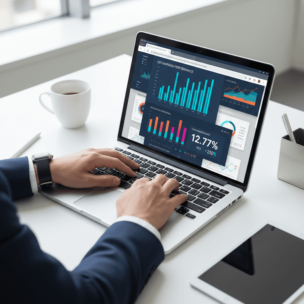 Samuel Hansen working on campaign strategy